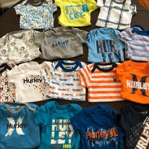 Hurley 0-3 onesies (SOLD)